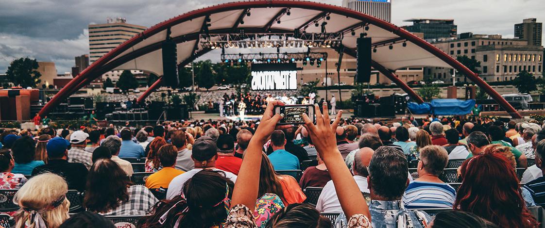 The Interrupters performing at the McGrath Amphitheatre